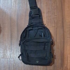 Black Tactical Sling Bag